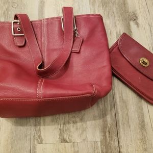 Coach purse and wallet combo